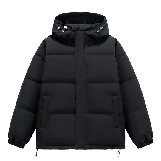 Down Cotton-padded Jacket Men's Loose And Warm Hooded Bread Coat