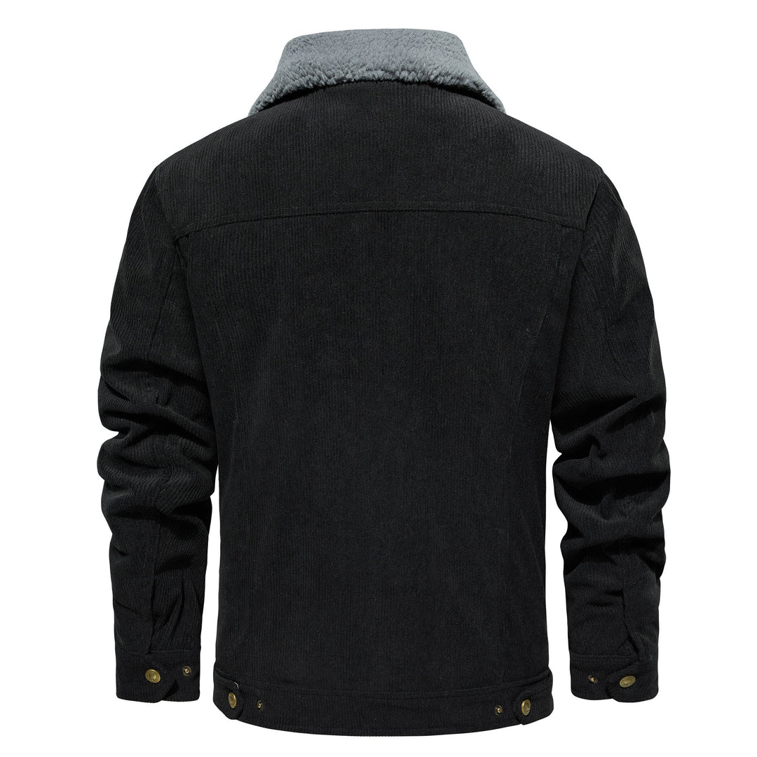 Men's Jacket Winter Sherpa Lined Warm Thick Trucker Cargo Coat