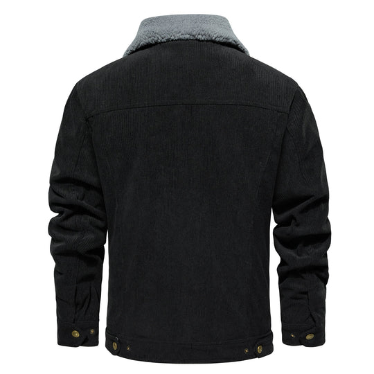 Men's Jacket Winter Sherpa Lined Warm Thick Trucker Cargo Coat