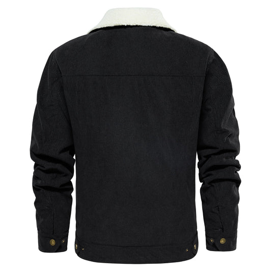 Men's Jacket Winter Sherpa Lined Warm Thick Trucker Cargo Coat