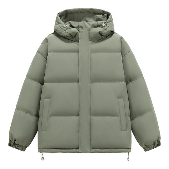 Down Cotton-padded Jacket Men's Loose And Warm Hooded Bread Coat
