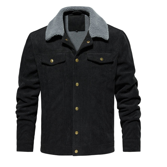 Men's Jacket Winter Sherpa Lined Warm Thick Trucker Cargo Coat